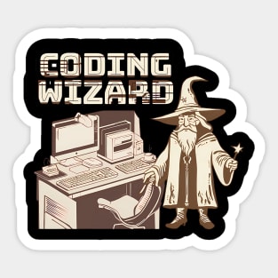 CODING WIZARD Sticker
